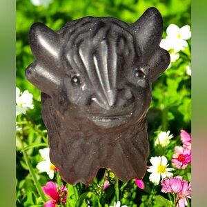 Black Obsidian Highland Cow Crystal
